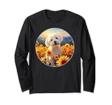Il maltese sembra super carino incorniciato da colorati fiori primaverili, montagne e uno splendido tramonto. Un divertente tocco di colore per gli amanti del cane e della natura. Regalo di compleanno maltese o regalo di Natale maltese per donne, uomini e bambini.