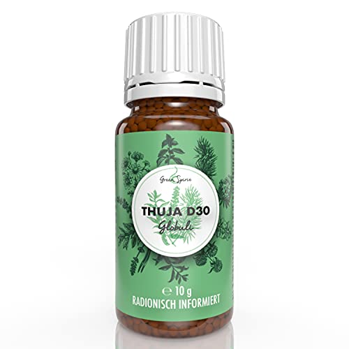 Thuja D30 Globuli Streukügelchen. 10 g Globuli radionisch/bioenergetisch informiert Cover