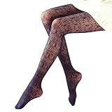 XKUN Bas Sexy Collants Collants Black Mince Pantalon De Dentelle Transparent d'amour des Bas De Fond-NY,One Size
