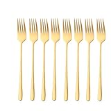 3. Beleuchten Sie Ihren Tisch: Goldene Farbe, mit einem modernen, eleganten, luxuriösen und eleganten Stil des Bestecksets, das Sie mit unserem Steakmesser kaufen können. oder andere farbige Löffel und Minigabeln in unserem Shop. Wir verkaufen professionell viele bunte und schöne Bestecke, die Sie zufrieden stellen können.