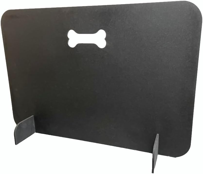 Wooden Dog Gate for Stairs, Freestanding, Easy Setup (Black, 51 x 70 cm)
