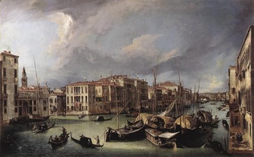 Affiches et gravures impression sur toile le Grand Canal Venise Canaletto 60x90cm