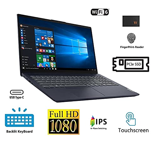 Image of Lenovo IdeaPad 5 15.6 inch FHD IPS Touchscreen Laptop | 11th Gen Intel Core i7-1165G7 | 32GB RAM | 2TB SSD | Backlit Keyboard | Fingerprint Reader | WiFi-6 | Windows 10 | TF