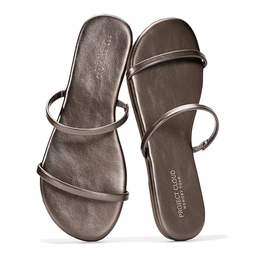 Image of Project Cloud Summer Sandals for Women with Memory Foam Insole (Transition) | Memory Foam Insole; Beach Flip Flops; Non-Slip Sole; Lightweight Double Straps; Summer Sandals for Women; Everyday Comfort