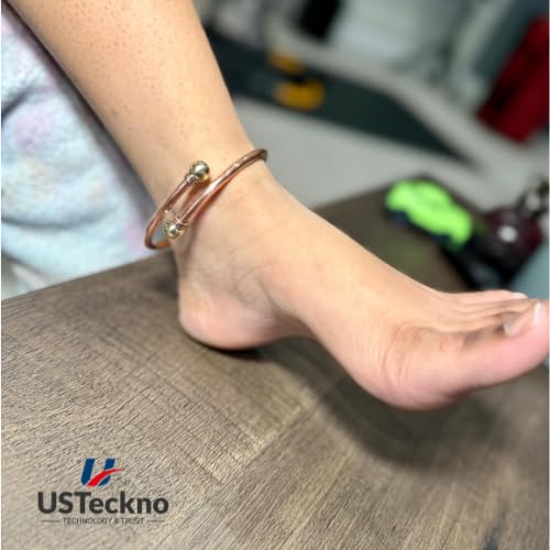 100% Pure Copper Anklet for Women and Men – Raw, Solid, Uncoated, Adjustable, Handcrafted Wellness Jewelry for Natural Healing and Everyday Elegance3