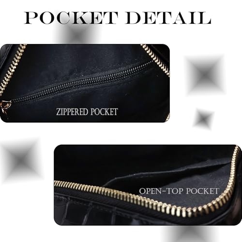 Image of Round Crossbody Bag for Women,PU Leather Shoulder Bag with Metal Chain Strap, Cellphone Purses with Zipper