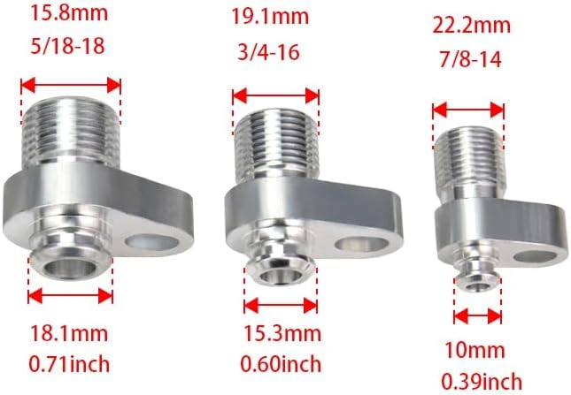 Custom A/C Lines AC Compressor Drier Condenser Radiator Fitting Adapter for Auto Air Conditioning Hose R134a, As Shown in the Picture, QCPJ-19
