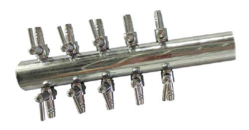 Salida de metal de 10 vías para oxigenador de estanque Blagdon Oxygenator 1800 y 2400