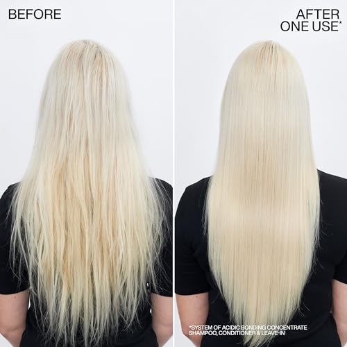 Redken Acidic Bonding Concentrate Conditioner For Damaged Hair Repair - Strengthens and Repairs Weak and Brittle Hair, Sulfate-Free, With Citric Acid - Image 4