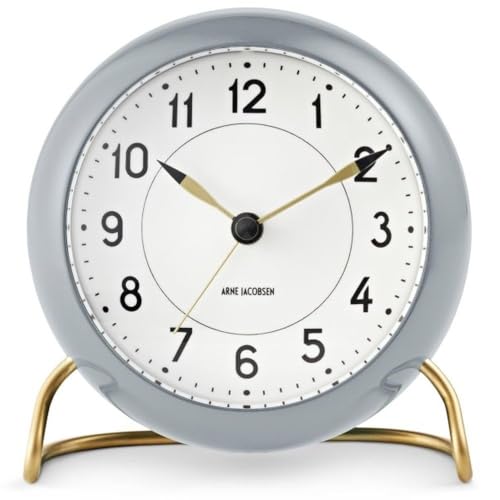 Relojes Decorativos de Mesa Gris Marca Arne Jacobsen