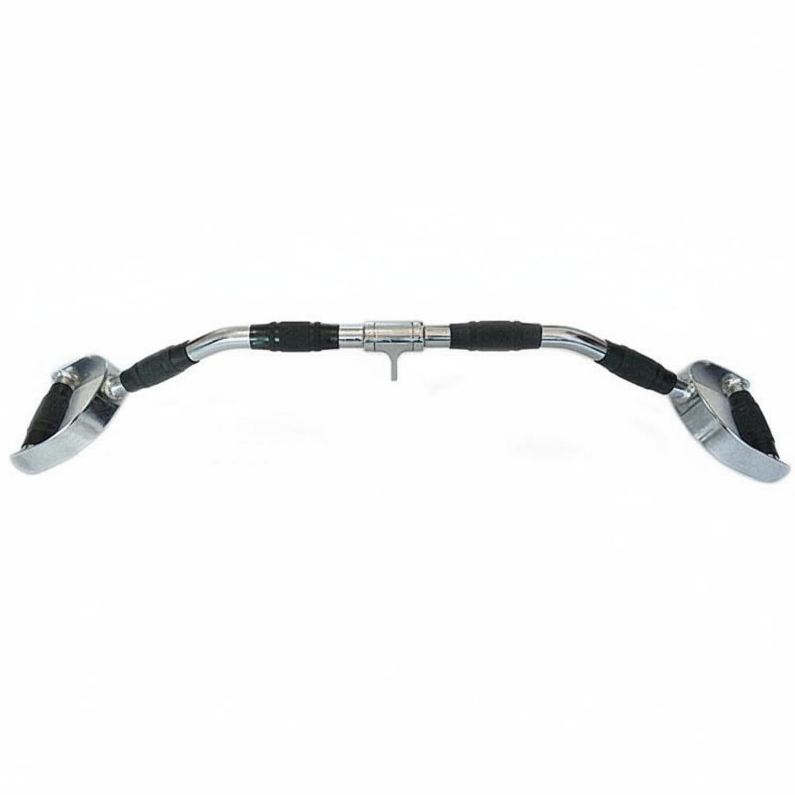 Baoblaze Empuñadura para Gimnasio Mango Asa Agarradera Compatible con Máquinas de Cables y Poleas Recubrimiento Antideslizante de , Barra De Tracción hacia Abajo Tipo D, Larga