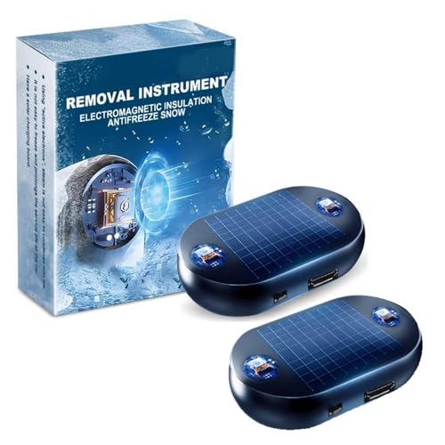 Electromagnetic Snow Removal for Cars Windshield Deicer & Defroster Portable Anti-Freezing Device Electromagnetic Wave Anti Freeze and Snow Removal Tool Car Interference Antifreeze Instrument (2)