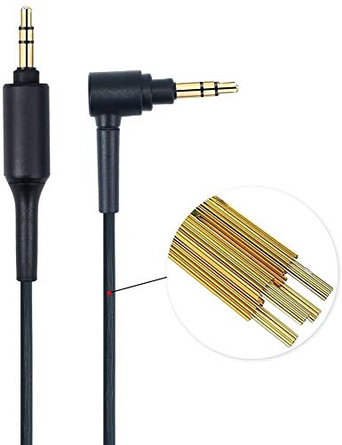 Aiivioll Replacement WH-1000XM5 Headphone Aux Audio Cable Cord for Sony WH-1000XM4 WH-1000XM3 MDR-XB950BT MDR-1000X WH-1000XM2 WH-CH510 WH-CH700N MDR-100ABN MDR-1A Wireless Headphones(Black/4.9ft) - Image 4