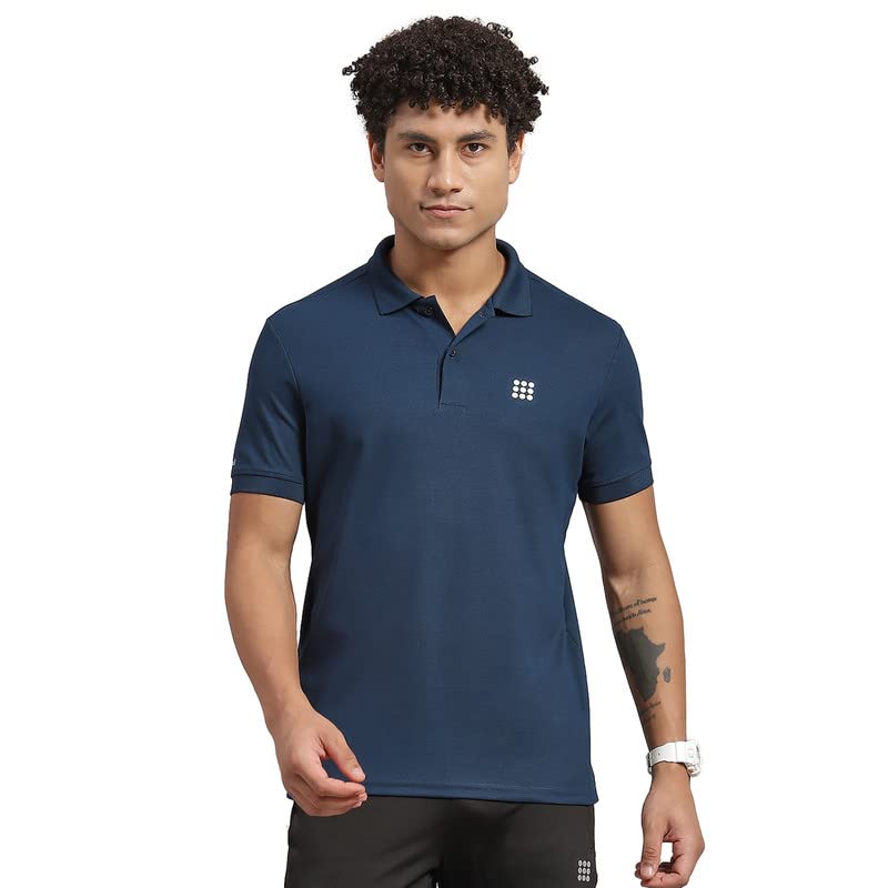 ROCK.IT Men's Solid Regular Fit T-Shirt