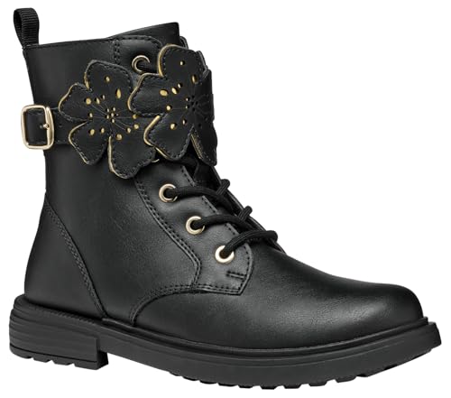 Geox J Eclair Girl Bottines à la Cheville, Noir, 27 EU