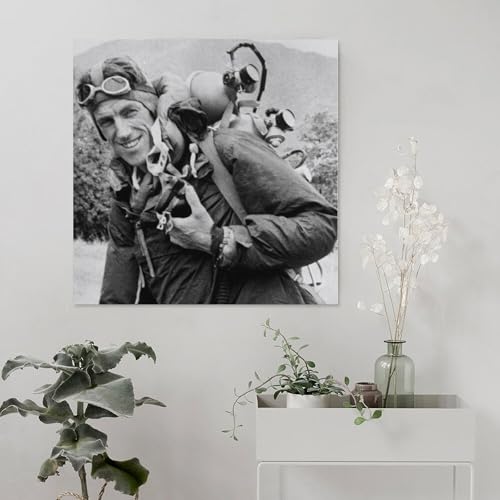 Impression sur toile Edmund Hillary 40x40 cm pour salon et chambre - 5