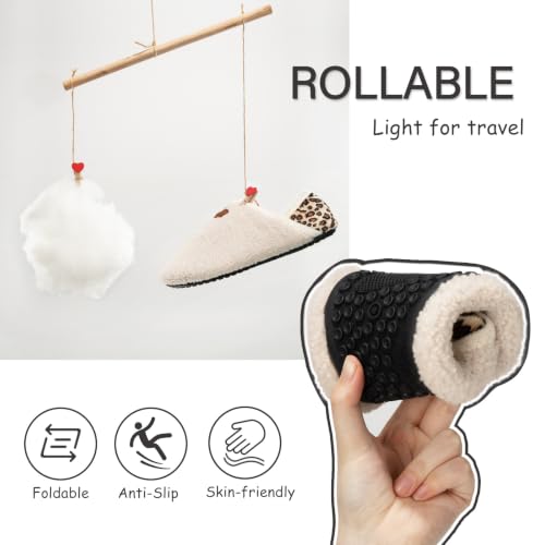 Image of ATHMILE House Slippers for Women Men Indoor Barefoot House Shoes Soft Socks | Furry Slip on Cozy Comfy Flexible Machine Washable Home Bedroom Travel Hospital Yoga Gifts for Mom Grandma