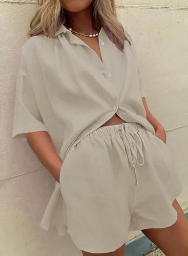 Image of Fixmatti Women Jumpsuit Low V Neck Drawstring Waisted Long Pant Romper Outfits
