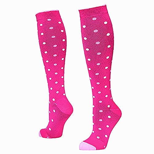 Lily TrottersLily Trotters Women's Dots-a-Plenty Pink Compression Socks