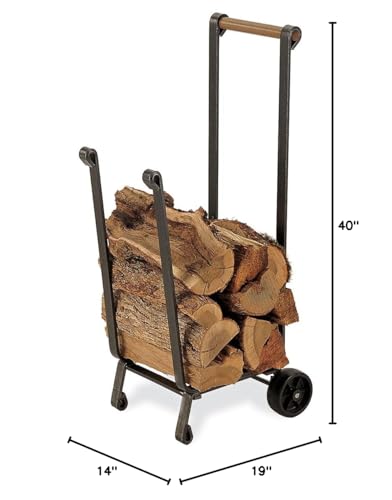 Pilgrim 18525 Forged Wood Cart, 14"W X 40"H X 19"D thumb #3