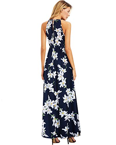 Image of KILIG Women's Summer Floral Beach Flowy Split Maxi Long Dresses