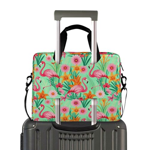 Funda para portátil con asa y correa 15.6 pulgadas verde miniatura 4