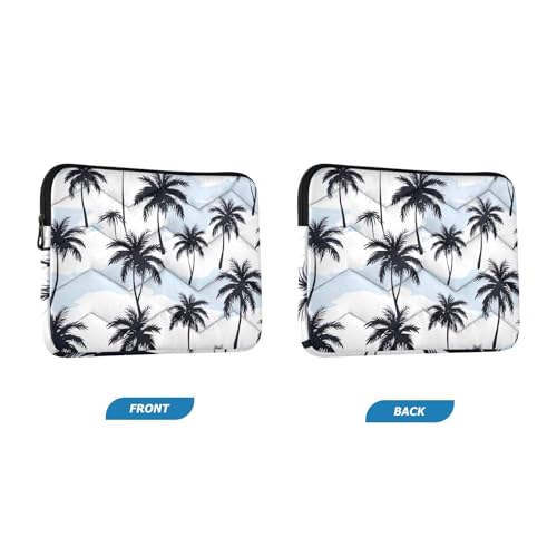 Funda para portátil 13-14 pulgadas azul con palmeras miniatura 2