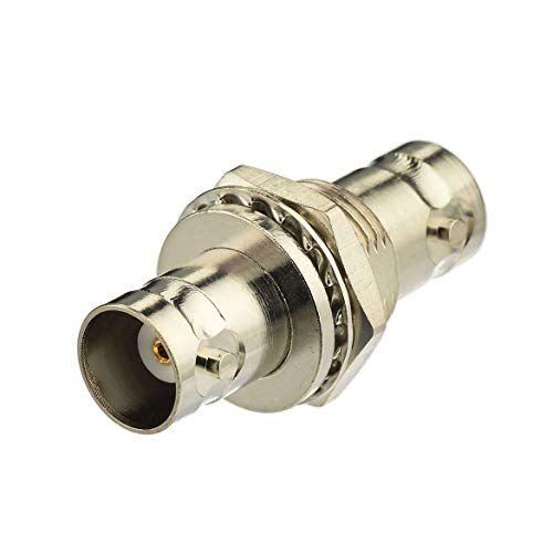 Adaptador Conector Coaxial BNC Hembra a Hembra 2-Pack miniatura 6