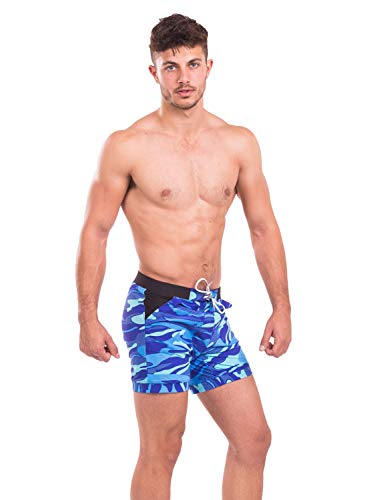 Taddlee Men Swimwear Swimsuits Flower Print Surf Board Boxer Shorts Trunks Long4