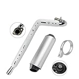 FLYPIG High Performance 38mm Muffler Exhaust Pipe kit Assembly fit 125cc 140cc 150cc PIT PRO Dirt Quad Bike ATV