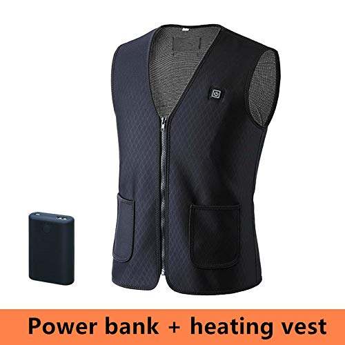 Chaleco calefactor unisex ajustable con calefacción USB para ropa de invierno 2