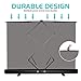 【Retractable Screen】 RAUBAY 78.7in x 74.8in Large Collapsible Grey Backdrop Portable Retractable Panel Photo Gray Background with Stand for Video Conference, Photographic Studio, Streaming