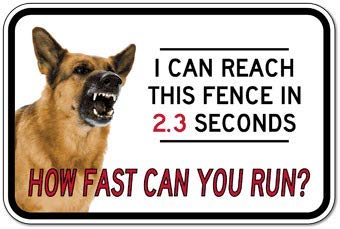 GERMAN SHEPHERD DOG SIGN 9