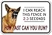 GERMAN SHEPHERD DOG SIGN 9"x12" ALUMINUM "ANIMALZRULE ORIGINAL DESIGN - "NO ONE ELSE IS AUTH0RIZED TO SELL THIS SIGN" (Any one else selling this sign is selling a CHEAP COPY) THIS SIGN COMES WITH (2) HOLES FOR EASY MOUNTING.