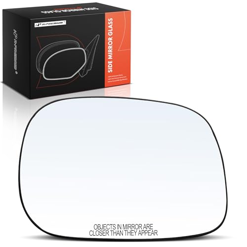 A-Premium Right Passenger Side Non-Heated Mirror Glass with Backing Plate - Compatible with Dodge Ram 1500 2005-2008, Ram 2500 2005-2009, Ram 3500 2005-2009 - Exterior Side View Convex Mirror by A-Premium - Used condition - US$20.39