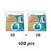 Nuby Diaper Disposable Bags, Fresh Baby Powder Scent, 2 Pack (50 Count Each Pack)