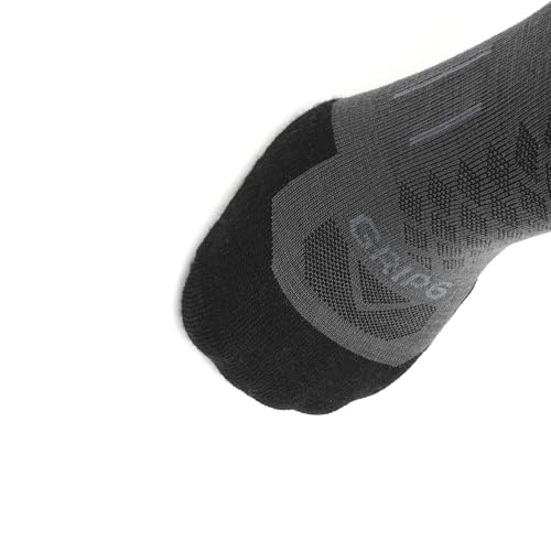 Image of GRIP6 Wool Micro-Crew Socks: Lightweight Wool Socks for Hiking, All Day Comfort - Wicking Crew Socks for Men and Women