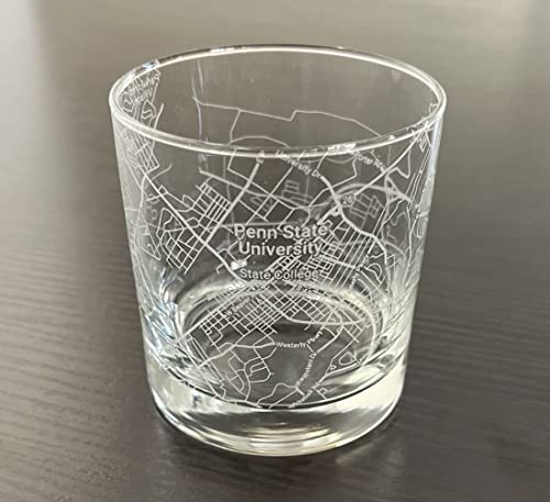 College Map Glass