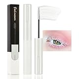 Colored Mascara for Eyelashes with Comb Set,Colorful Waterproof Long lasting Charming Voluminous for Women Cruelty Free Vegan Eye Makeup (C-1Pc 09#white, C)