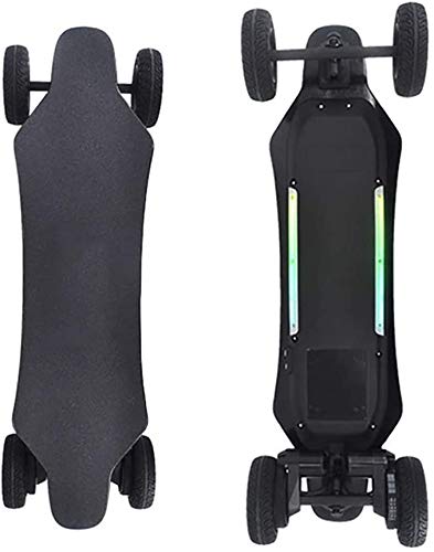 LINANNAN Monopatín eléctrico, electrónico Longboard Todo Terreno SUV Control Remoto Off-Road monopatín, de Alta Velocidad 25MPH, Dual 1000W Motors, 6 Pulgadas Off-Road Tires