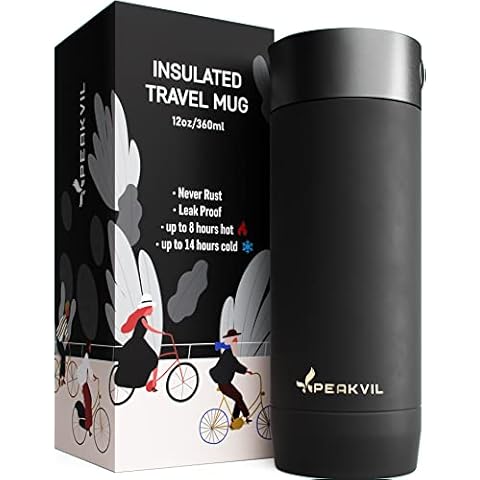 Peakvil Taza de café termo aislada de viaje Cover