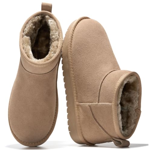 Image of Project Cloud Genuine Leather Ankle Boots for Women - Water Resistant with Memory Foam Insole Winter Boots - Trending Shoes & Comfortable Women's Ankle Boots (Hippy)