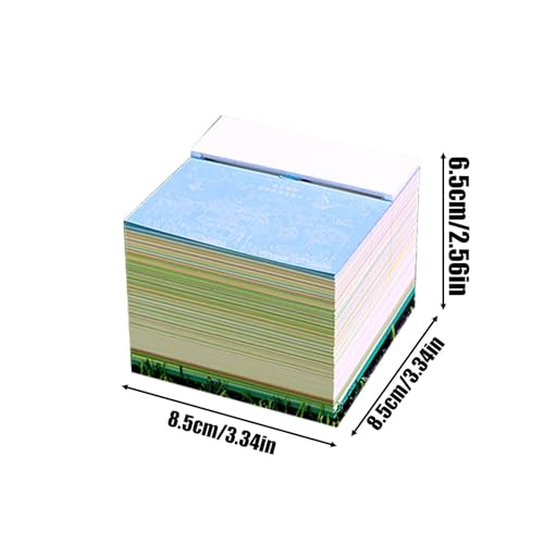 Bloc de notas adhesivas 3D con forma de cabaña en árbol Jingling para escritorio 5