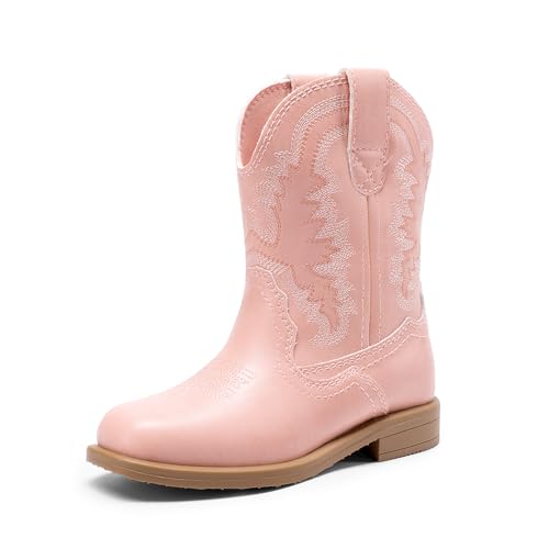 Toddler cowboy boots with square toe and soft lining
