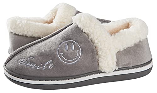 Slippers for women wide width, womens slippers with backs, house slippers, slippers bootie, Faux Fur house slippers, fuzzy fluffy cozy warm winter comfy close-back wide slippers, indoor