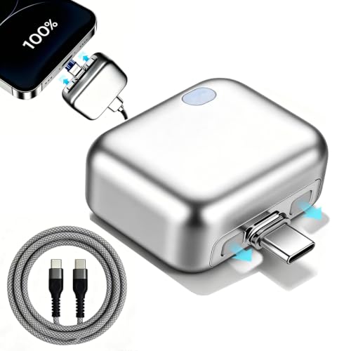 Smart Auto Stop Charging Adapter with USB-C Cable, Auto Cut Off Fast Charger Cable Intelligent Charging Full Disconnect Protector Charged Battery Overcharge Separator for Phone Tablet Eject Device