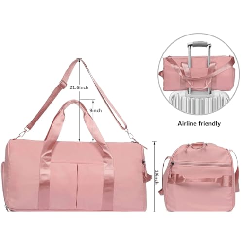 Womens Duffel Bag for Travel – Large, Durable, and Stylish Duffle Bag for Travel (Pink)4