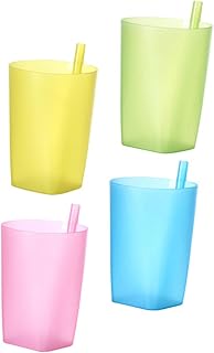 Toyvian Copo Com Canudinho De Canudo Para Crianças 4 Unidades Para Bebês Copos Com Canudinho Para Bebês Copos Com Canudos Para Crianças Copos Com Canudinho Para Crianças Copos Com