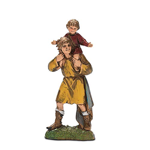 Moranduzzo Pastore con Bimbo in Spalla, 10 cm