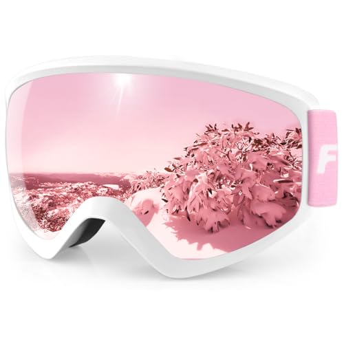 [Findway] スキーゴーグル キッズ、スノボ ゴーグル 子供 OTG広視野球面 曇り止め 防風/防雪/曇り防止 紫外線防止 キッズスポーツ用ゴーグル 軽量と耐衝撃 適用8-14歳 ボーイズガールの商品画像（Amazon）